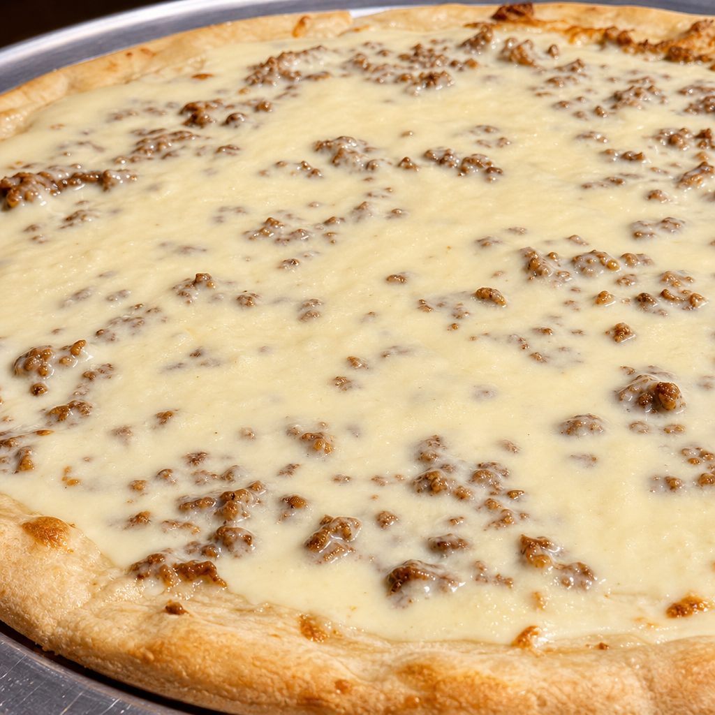 Alfredo Chicken Pizza.