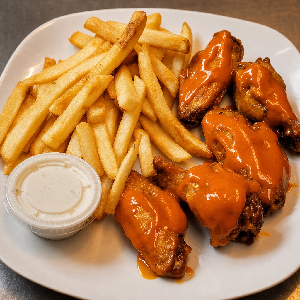 Wings & Fries .drink.