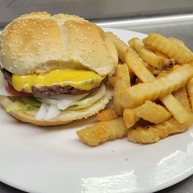Burger and Fries.